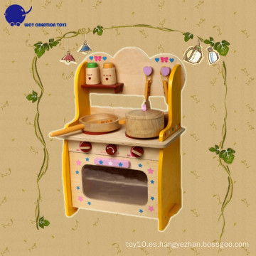 Juguetes de cocina de madera para jugar Pretend Set Toys